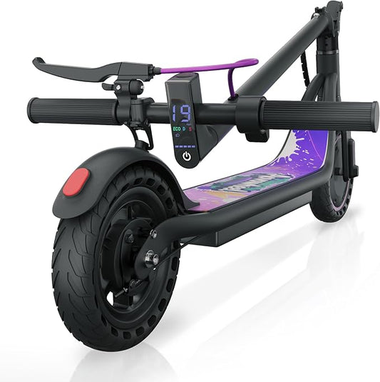 Aovowheel Electric Scooter for Adults, Folding E Scooter with 350W/500W Motor 16/24 Mph Top Speed, Max 19-23 Miles Long Range, 8.5''/10''/14''Tires Commuting Scooters with Dual Brakes System, APP