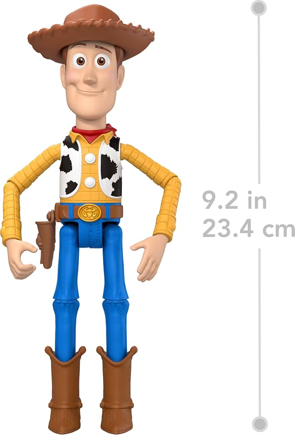 Mattel Disney and Pixar Toy Story 5 Woody Action Figure | 7-inch Playscale, 1 Key Character, 8+ Posable Joints, Movie-Accurate Design