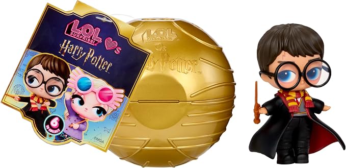 LOL Surprise Loves Harry Potter Tots – Golden Snitch Ball, Play & Display, 7 Total Surprises – Collect All 6!