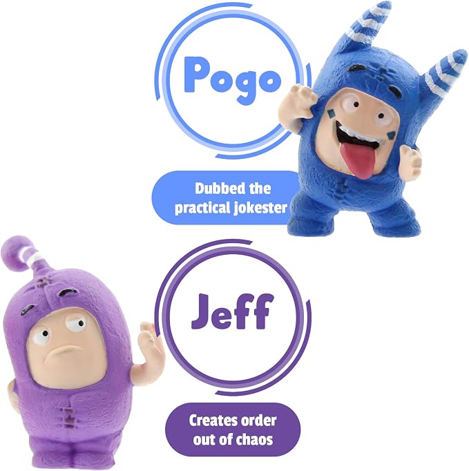 ODDBODS Toy Set of Mini Figurines for Preschool Kids (Ages 3+)
