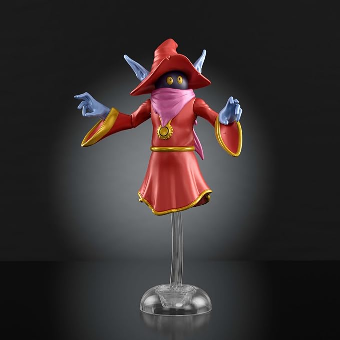 Masters of the Universe Origins Action Figure 200X Cartoon Collection Orko, 5.5 Inch 1980s Motu TV Wizard, Detailed Design & Clear Stand, Magic Effect