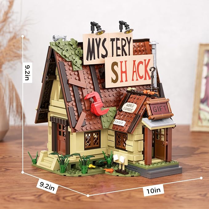 Gravity House Building Sets, Mystery Shack House Building Blocks Toy, Compatible with Lego, Collectible Buildable Fun Model Toys, Gift for 14+ Boys Girls Adults and Fans (965 PCS)