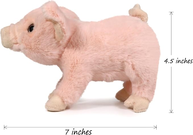 Ice King Bear Little Piggy Stuffed Animal Piglet Plush Toy Small Pig 7 Inches
