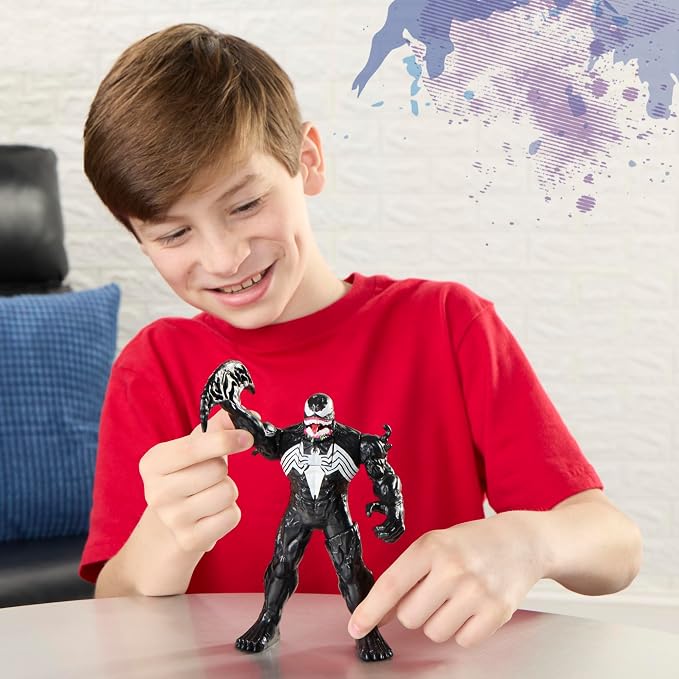 SPIDER-MAN Marvel Venom Action FX, 6-Inch (15.2 CM) Electronic Action Figure with Sound Effects, Super Hero Toys for Kids, Ages 4+