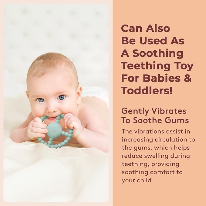 Vibrating Sensory Chew Toy - Superior Sensory Experience to Standard Autism Chew Toys. USB Chargeable. 3X Vibration Settings. Sensory Chew Toys for Autistic Children & Vibrating Teether for Baby