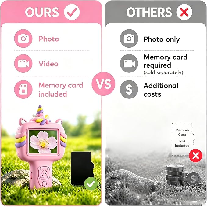 Microscope Camera for Kids Gifts Toys- Handheld Pocket Microscopes with 2.4" Screen and Autofocus - Mini Digital Educational Science Kit for Christmas Birthday for Age 3-5 5-7 8-12 Girls Boys(Pink)