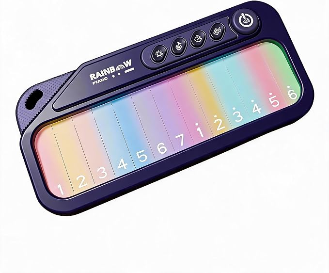 Kids Piano Keyboard Toy for Toddlers Age 3-6, Light Up Musical Learning Toy with LED Screen, Interactive Dual Style Retro & Rainbow Backlit Keyboard, Educational Music Toy, Birthday Gift for Kids