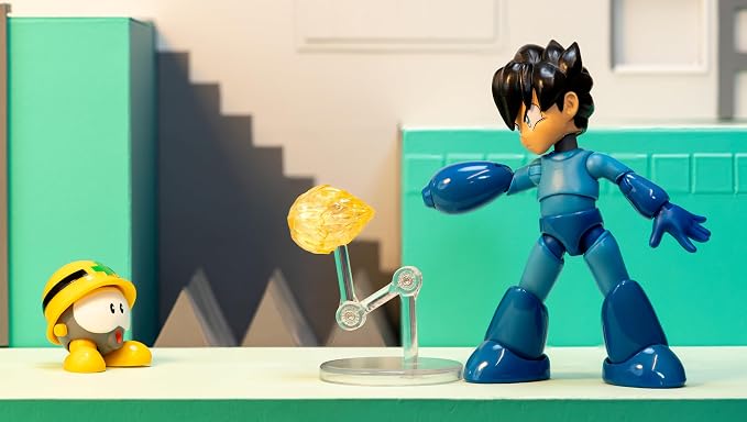 Jada Toys Mega Man Wave 3 Action Figure with Neo Metal Figure 1:12 Deluxe Scale 6" Tall, Fully Articulated, Collector Packaging