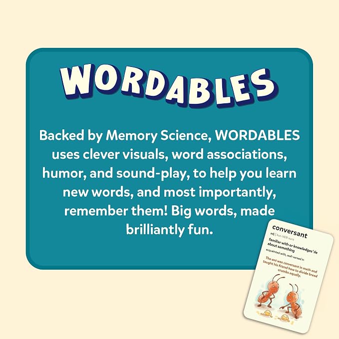 Skillmatics Vocabulary Flash Cards for Kids - Learn 100 Words with Wordplay, Visuals & Soundplay, Educational Gift for Ages 10, 11, 12, & Up, Screen-Free Language Game