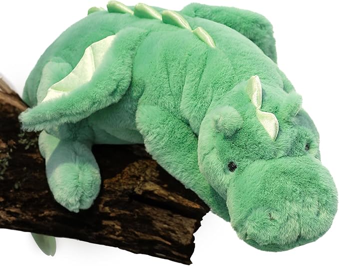 YOUBLEK 40In 2Lb Weighted Stuffed Animals,Cute Plush Dragon,Weighted Stuff Dinosaur Toy for Kids Adult Gift or Decoration (2lb, Green)