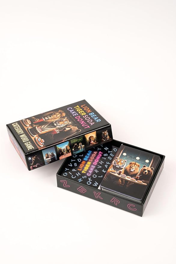 – Fun Fast-Paced Family Category Word Game for Family Game Night Be First to Empty Your Hand-2-8 Players