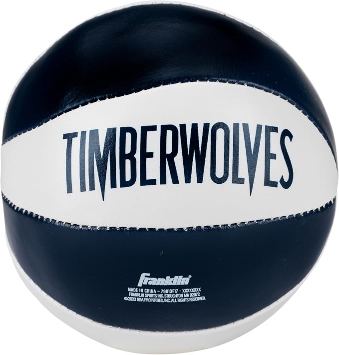 Franklin Sports NBA Toy Basketballs - 2 Pack of Kids Soft Mini Basketballs for Over The Door + Indoor Hoops - NBA Fan Shop