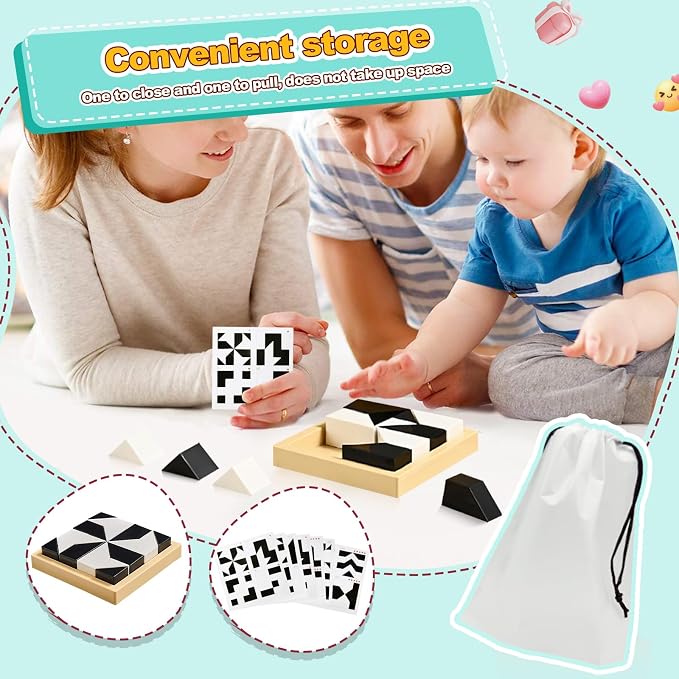 3D Hidden Blocks Puzzle with 16 ABS Pieces
