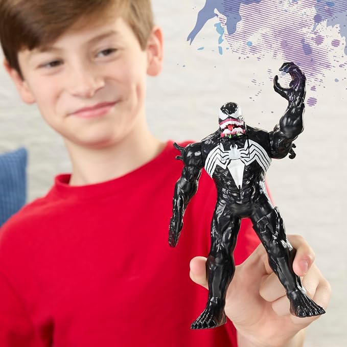 SPIDER-MAN Marvel Venom Action FX, 6-Inch (15.2 CM) Electronic Action Figure with Sound Effects, Super Hero Toys for Kids, Ages 4+