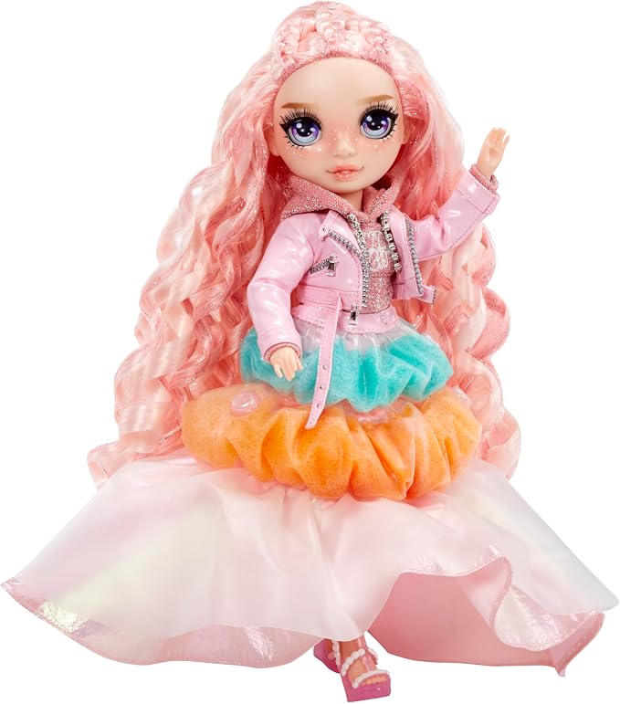 Rainbow High Winter Wonderland Bella - Pink 11” Fashion Doll with Magic Snow Hidden in Fashion That Puffs Up with Water, and Snowman Kit, Great Gift for Kids 4-12 Years Old