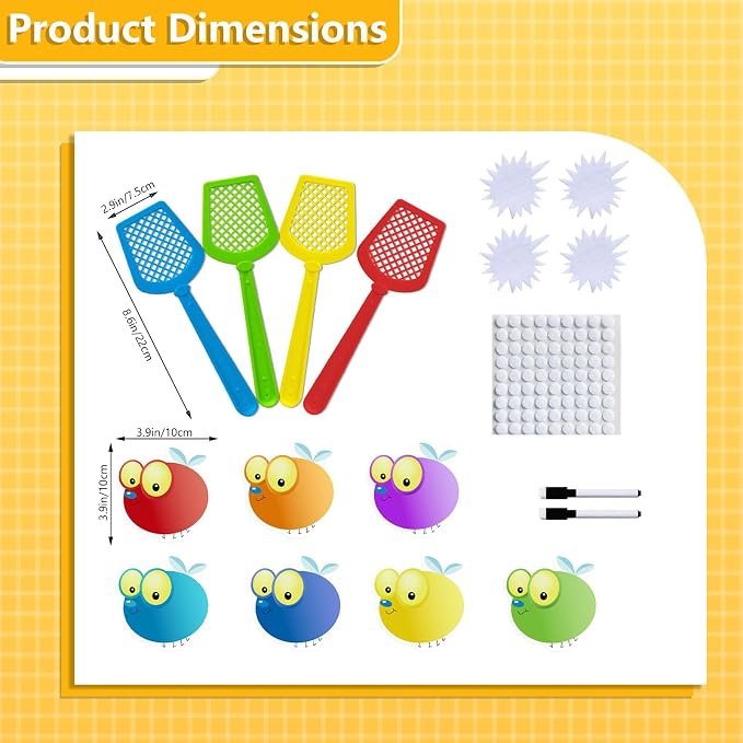 Sight Word Game Dry Erase Cards Fly Swatters Multi Pack Montessori Toy Flashcards Math Games Educational Games Reading Phonic Toy