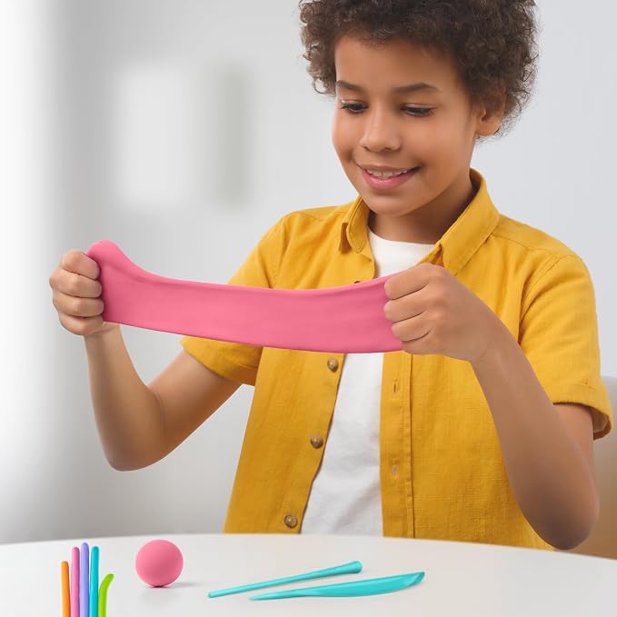 Hey Clay Animals - Claymate Piggy - Colorful Modeling Air Dry Clay for Kids - Air Dry Clay Kit 3 Cans with Fun Interactive App