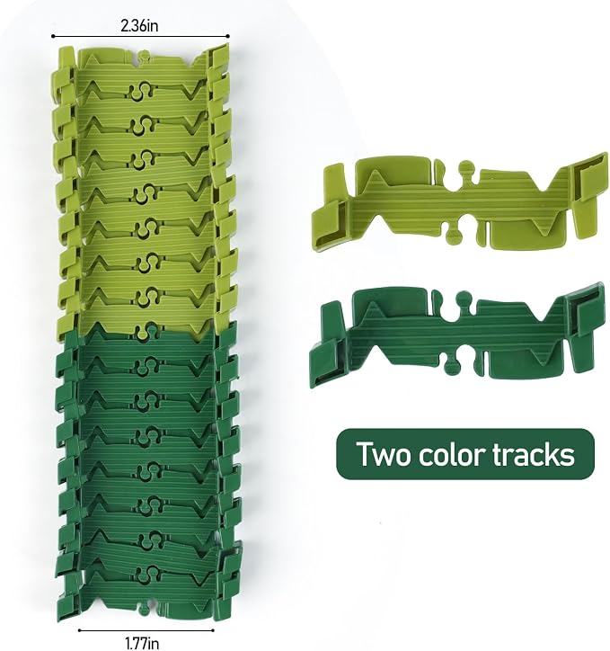 GIAT 96 Pcs Dinosaur Car Track Expansion Kit – Birthday Gift for Boys & Kids Ages 3 4 5 6 7, Compatible with Most Dino Flexible Tracks, Add-On Accessory Toy for Building Dinosaur Raceway