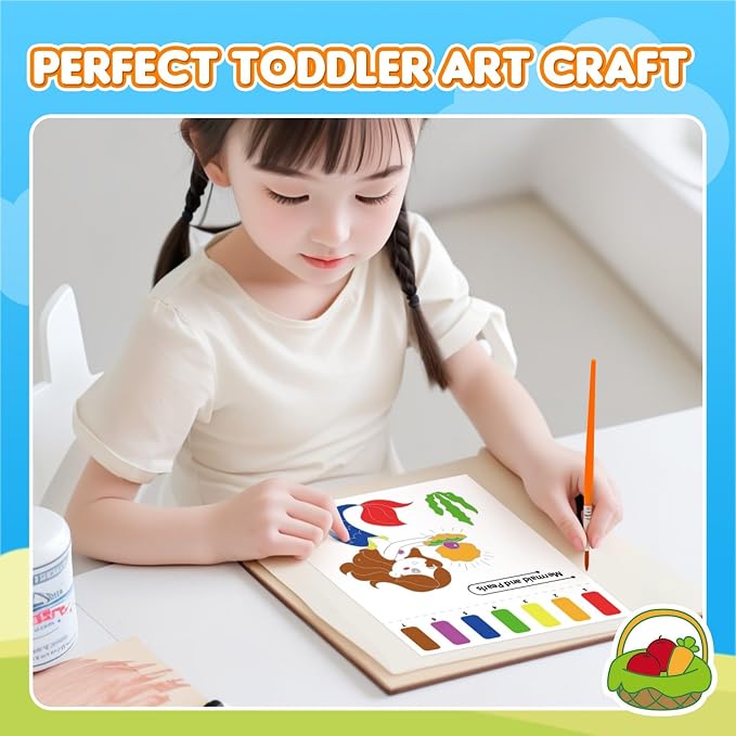YPLUS Paint with Water Books for Toddlers, Art Craft Toys Watercolor Painting Paper for Kids, Gift for Kids Ages 1-3, 2-4, 4-6, Drawing with Brush - Travel