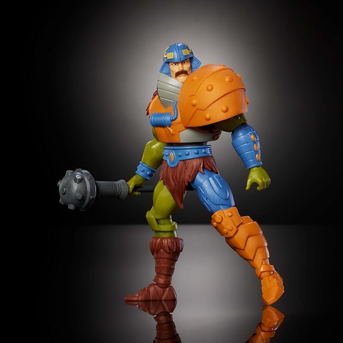 Masters of the Universe Origins Action Figure 200X Cartoon Collection Man At Arms, 5.5 Inch 1980s Motu TV Hero, Detailed Design & Mace Accessory