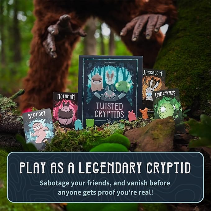Unstable Games Twisted Cryptids Board Game - Strategy Card Game for Adults and Kids - Family Board Games for 2-4 Players, Ages 12 and Up - from the Creators of Unstable Unicorns and Here to Slay