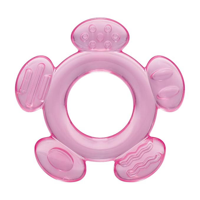 Nuby 3 Step Baby Teether Set for Teething Relief - 3 Count - Soft and Hard Teethers for Babies - Soothes Sore Gums - 3+ Months