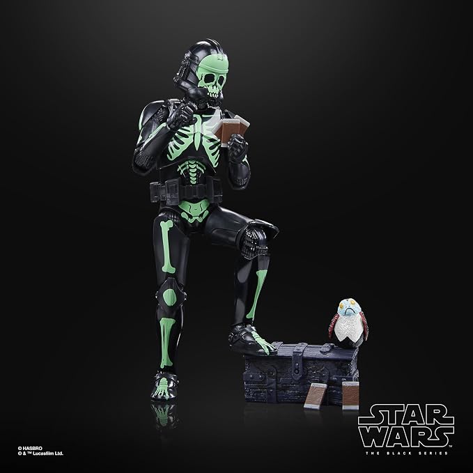 STAR WARS The Black Series Clone Trooper (Halloween Edition) and PORG Toys, 6-Inch-Scale Holiday-Themed Collectible Figures, Ages 4 and Up