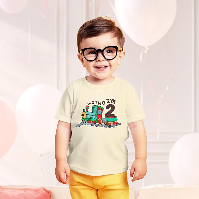 Unordinary Toddler 2nd Birthday Shirt boy Chugga Chugga Two Two Train im 2 Years Old Second Birthday Tshirt