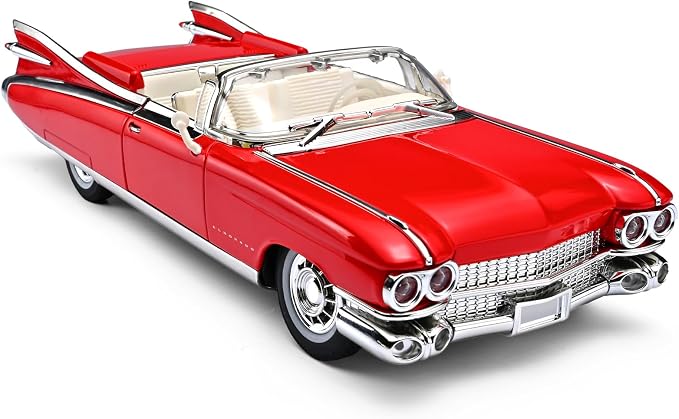 RZAPE Toy Car Models 1/24 Diecast Cars Eldorado Metal Model Car Carros De Coleccion,Model Cars Kits for Adults and Boys,Pull Back Car with Lights and Sounds,Toy Cars for Boys Age 4-7（Red）