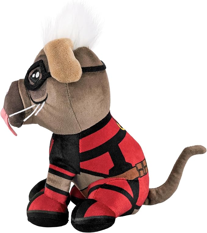 Bleacher Creatures Marvel Deadpool 3 Dogpool 8" Kuricha Sitting Plush- Soft Chibi Inspired Toy
