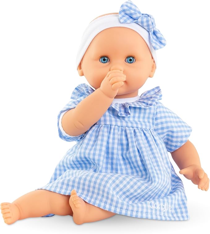 Corolle Premier Poupon Câlin - 12" Soft Baby Doll with Vanilla Scent, Pink Outfit & Sleeping Eyes for Girls Ages 18 Months+, Cute Reborn Realistic Baby Dolls for 2 Year Old Girls