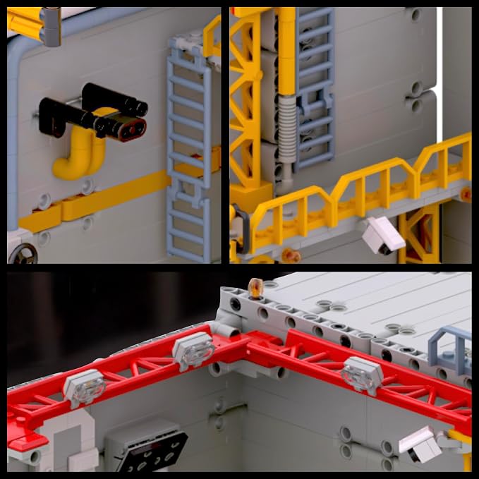 MyBuild Mecha Hangar 7008 – Robot Building Kit, Modular Mecha Base & Multi-Level Display System, Maintenance Bay for Mech Builds, Compatible with 7006 & 7007, Ages 16+