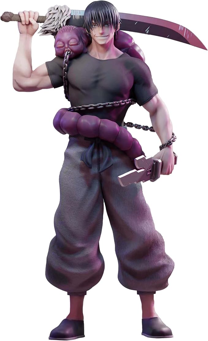 Fushiguro Toji Figure Statue JJK Figure Model, 22cm Standing Pose Anime Action Figures JJK Fushiguro Toji Statue Handmade Collectible Desktop Decoration Gifts for Fans