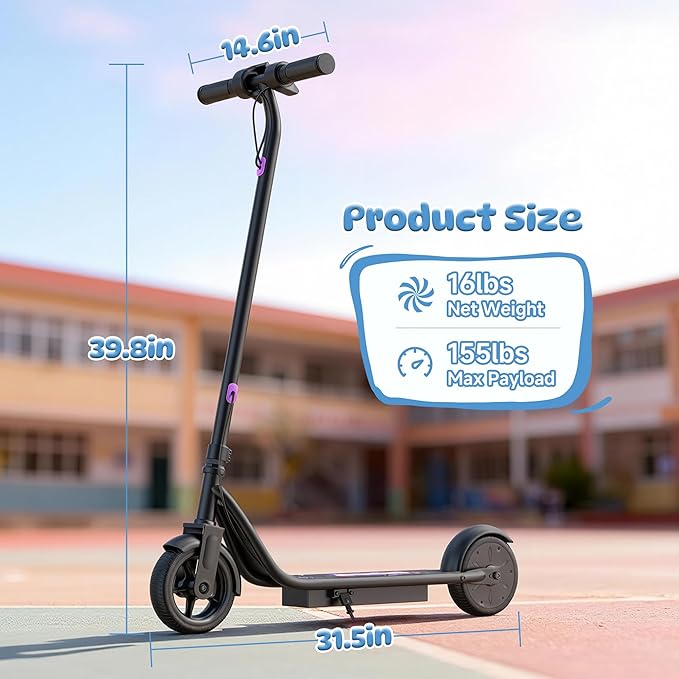 Aovowheel Electric Scooter for Adults, Folding E Scooter with 350W/500W Motor 16/24 Mph Top Speed, Max 19-23 Miles Long Range, 8.5''/10''/14''Tires Commuting Scooters with Dual Brakes System, APP