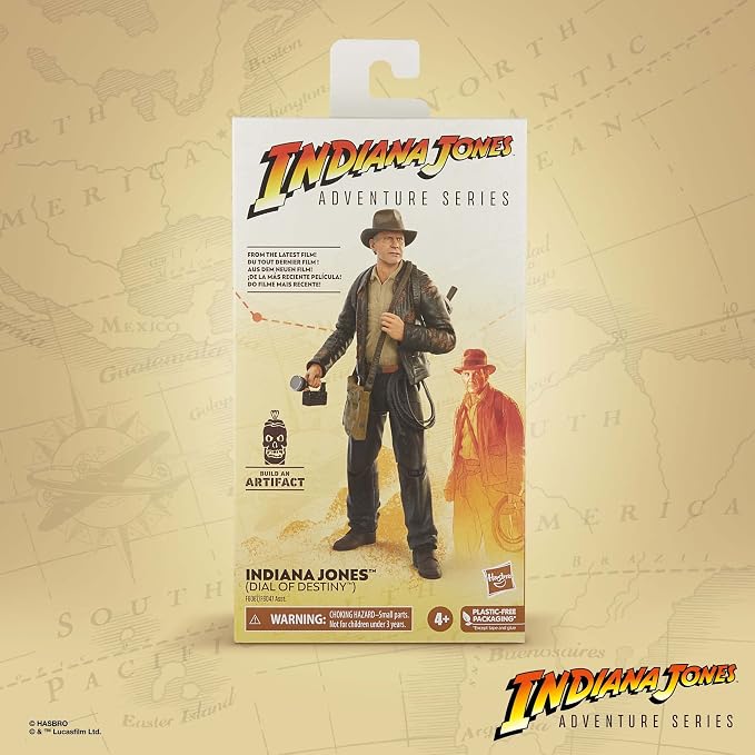 Indiana Jones and The Dial of Destiny Adventure Series (Dial of Destiny) Action Figure, 6-inch, Toys for Kids Ages 4 and Up