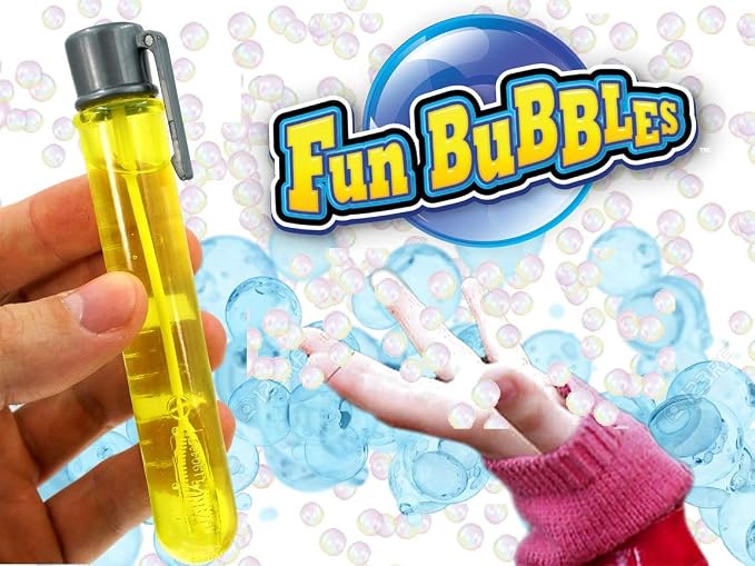 JA-RU Grab a Bubble-Touchable Mini Bubbles Wand Toy (1 Unit Assorted Colors) Outdoor Summer Toy Entertainment for Kids. Party Favor, Birthday Party Easter Basket Stuffers Bulk Bubbles. 1524-1A