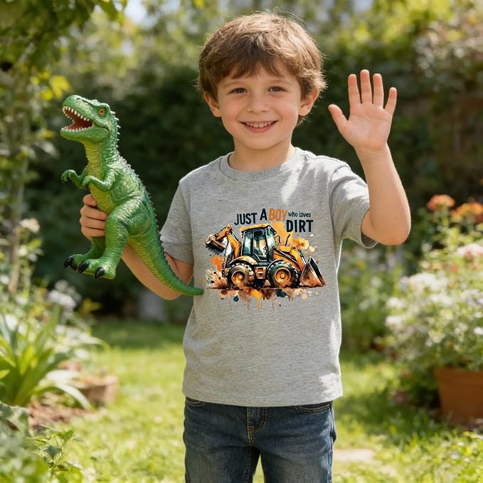 Construction Shirt Toddler Kids Tomatoes Racoon Graphic Tee Outfit Boy Girl Frog Christian Clothing 2-7 Years