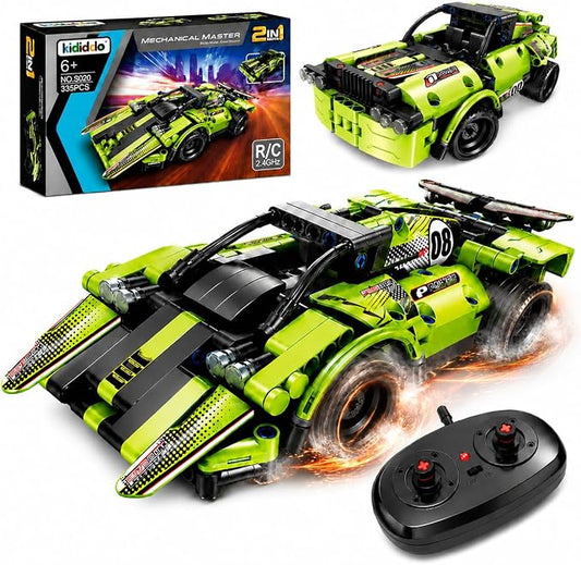 Remote Control Car Building Toys for Age 8-13 Fun STEM Toys for Kids 2 in 1 Model Car Kit to Build Educational Engineering Building Blocks Set Birthday Gift for 7 8 9 10+ Year Old Boys