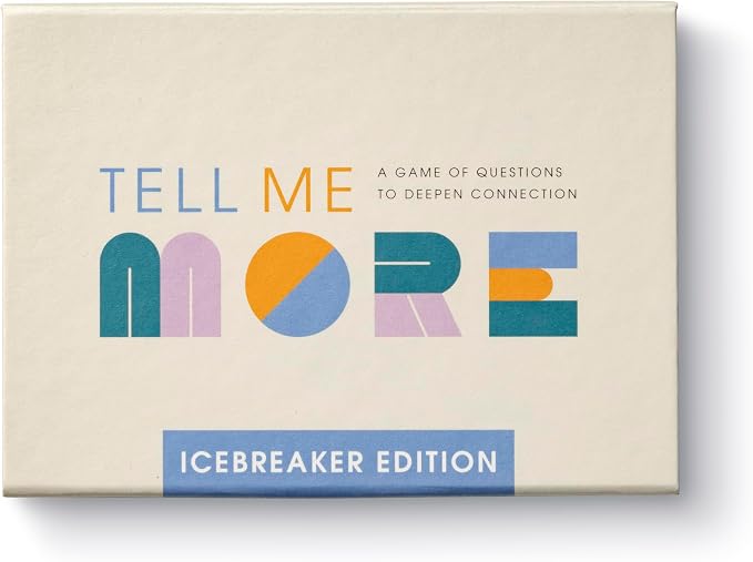 Compendium Tell Me More: Icebreaker Edition – A Conversation-Starter Game of 52 Questions to Deepen Connections