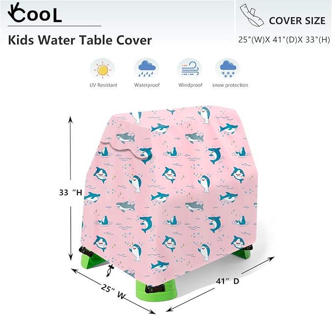 okcool Kids Water Table Cover Fit Water Table,Outdoor Water Table Toys Cover, A Wide Selection of Cute Colors and Patterns