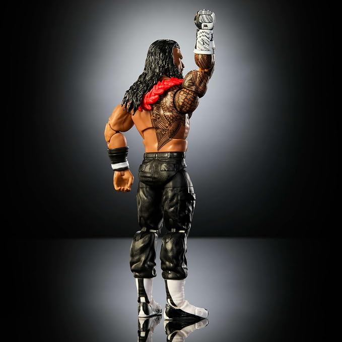 Mattel WWE Elite Action Figure & Accessories, Series #126 Set, 6-inch Collectible Roman Reigns with 25 Articulation Points & Swappable Hands