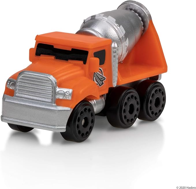 Micro Machines MMW0021 Construction Crew Pack, Features 5 Plus Corresponding Scene-Highly Collectible Themed Toy Cars – Tiny Vehicles, Huge World, Orange