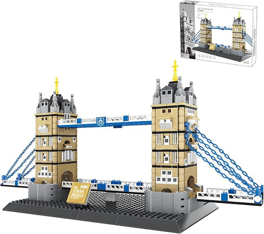 Tower Bridge Building Block Set 969 Pcs London Architecture Building Set for Adults & Teens Historic UK Landmark Model Kit Home Office Desk Decor Display Gift