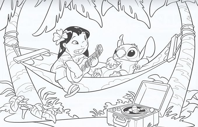 Bendon Disney Lilo and Stitch Coloring Activity Book and Sticker Set for Kids
