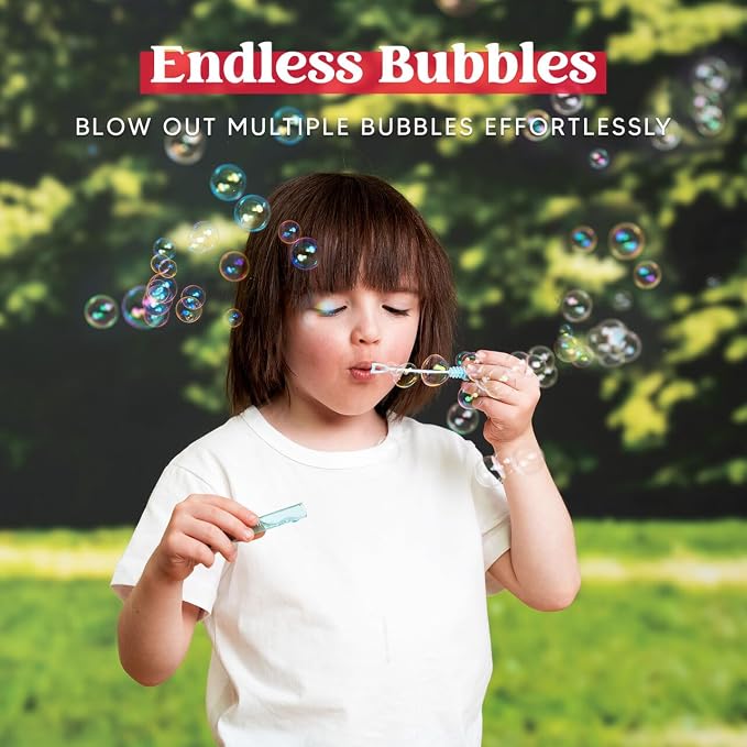 JOYIN 32 Pack Bubbles Party Favors for Kids, 8 Colors Dinosaur Mini Bubble Wands, Easter Basket Goodie Bag Stuffers, Treasure Box Toys, Classroom Prizes for Boys Girls