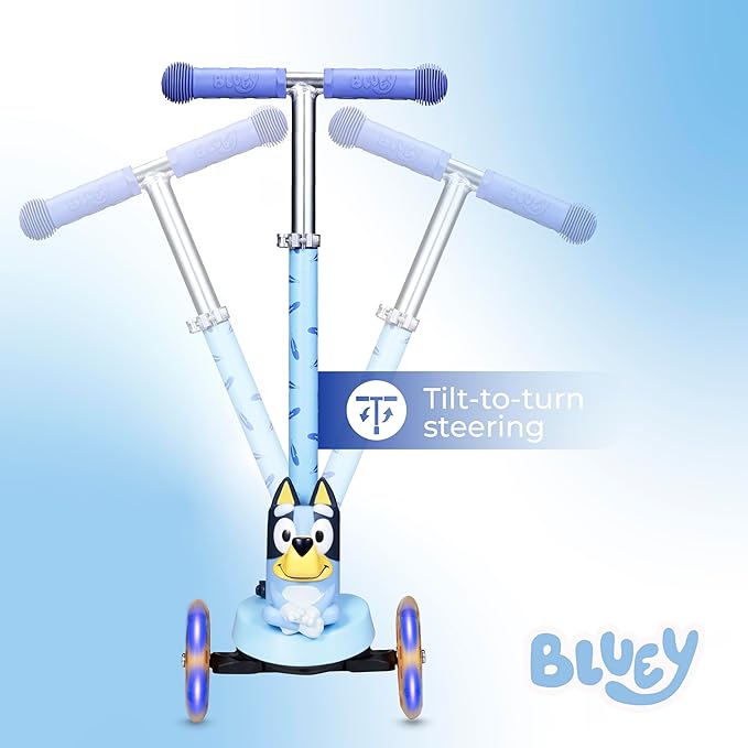 Kick Scooter for Kids, 3 Wheel Self Balancing, Light Up LED Wheels