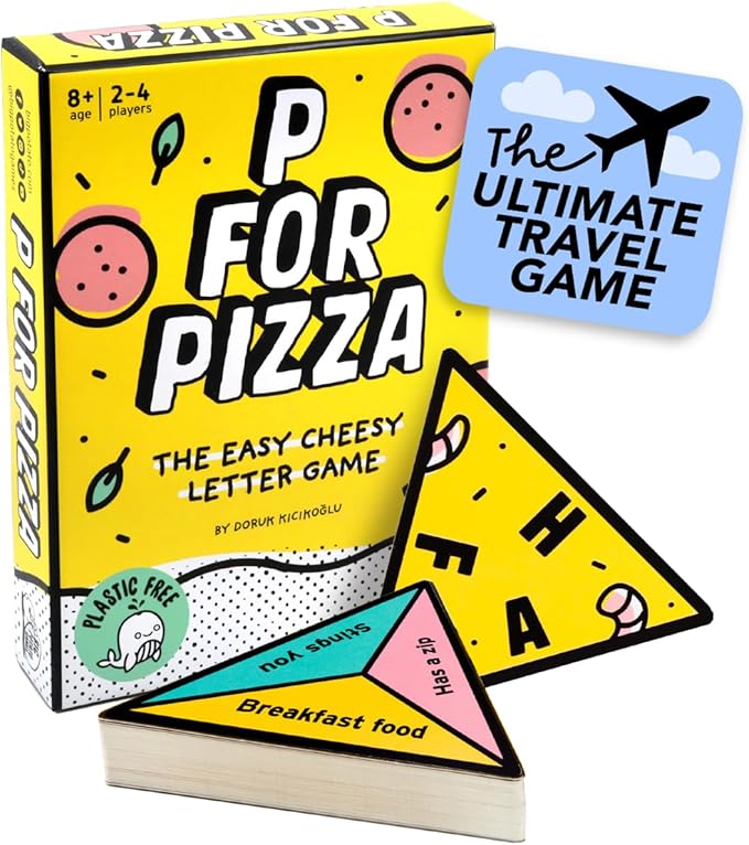 Big Potato P for Pizza: Family Card Game | Great for Adults and Kids | Perfect Lightweight Travel Fun for Any Occasion | The Ultimate Travel Card Game