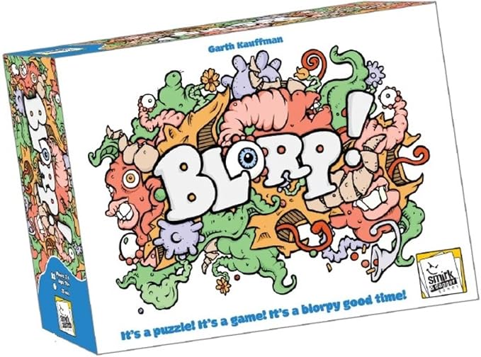 Blorp! by Smirk & Dagger | Ages 10+ | 2-4 Players | Strategic Tile Placement Board Game for Families & Friends | Color-Matching Area Control Game | Trumpet Power-Ups & Fun Thinky Gameplay