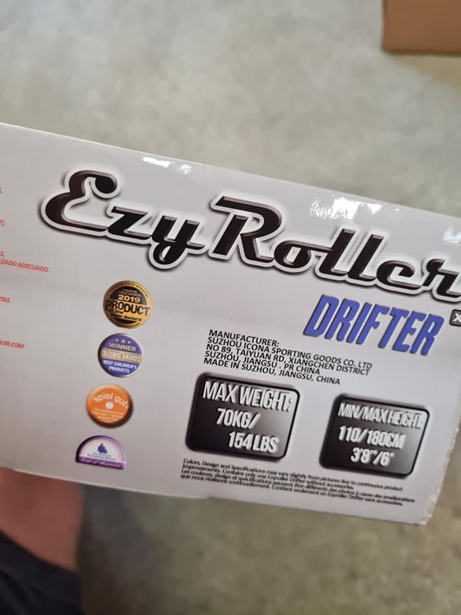 EzyRoller Drifter X Ride On Toy for Kids, Ages 4-12, Up to 154 lbs - Red