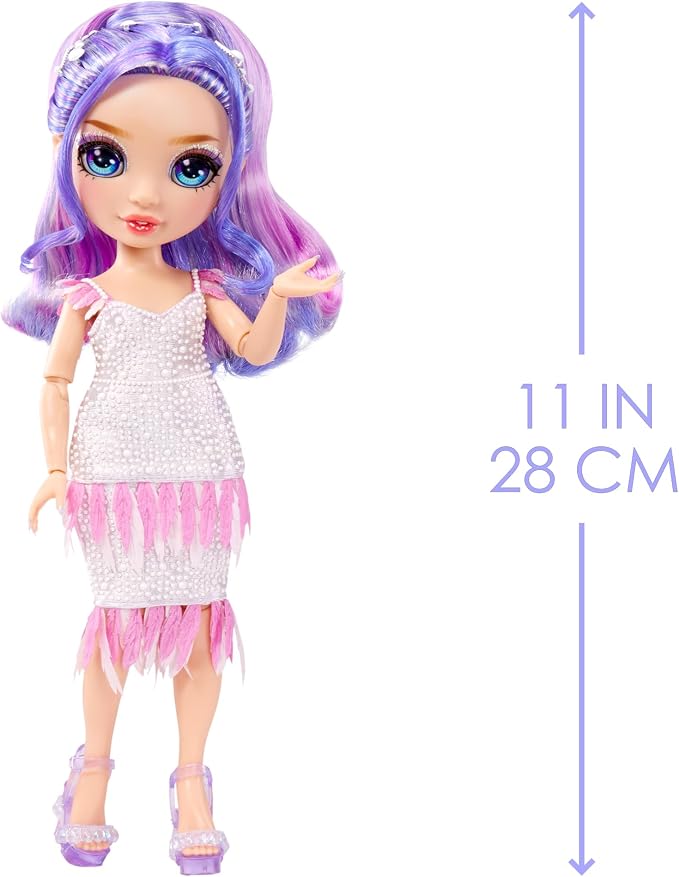 Rainbow High Fantastic Fashion Violet Willow - Purple 11” Fashion Doll and Playset with 2 Complete Doll Outfits, and Fashion Play Accessories, Great Gift for Kids 4-12 Years Old